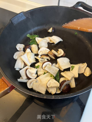 蔬菜松茸烩饭的做法步骤：10