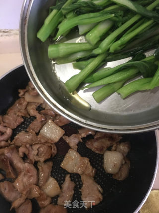 肉片炒菜心的做法步骤：7
