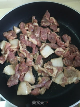 肉片炒菜心的做法步骤：6