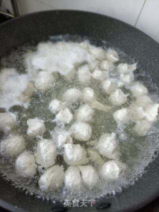 清汆莲藕鸡肉丸的做法步骤：15