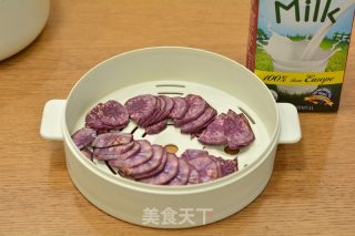 紫薯奶昔的做法步骤：1