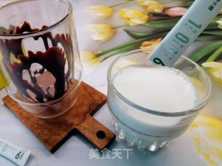 自制巧克力拿铁咖啡的做法步骤：2