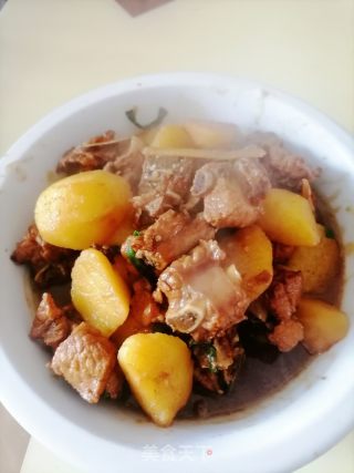 土豆烧排骨的做法步骤：10