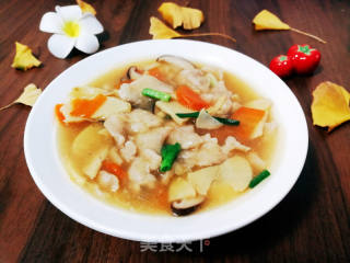 三鲜肉片汤的做法步骤：10