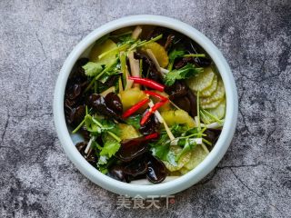 莴笋拌木耳的做法步骤：9