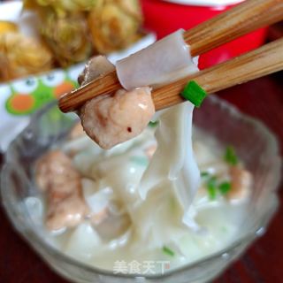 “热汤面”蒜香酥肉宽面的做法步骤：14