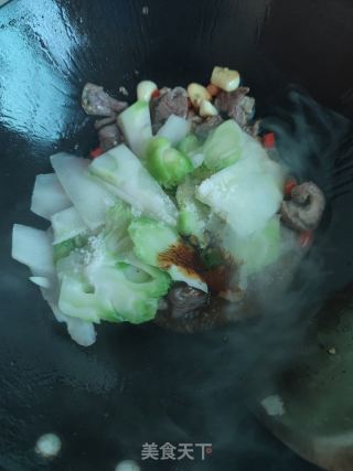 辣炒儿菜的做法步骤：9