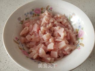 香藕鸡丁的做法步骤：1