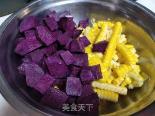 紫薯玉米糊的做法步骤：1