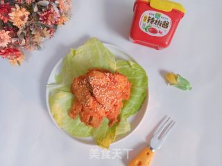 韩式辣酱鸡胸肉的做法步骤：13