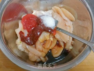 韩式辣酱鸡胸肉的做法步骤：6