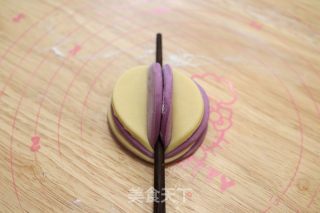 双色绣球馒头的做法步骤：6