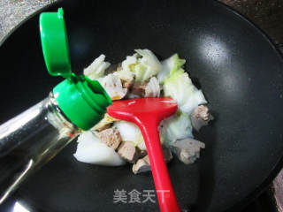 鸭肝炒大白菜的做法步骤：5