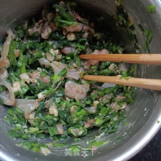韭菜海肠水饺的做法步骤：14