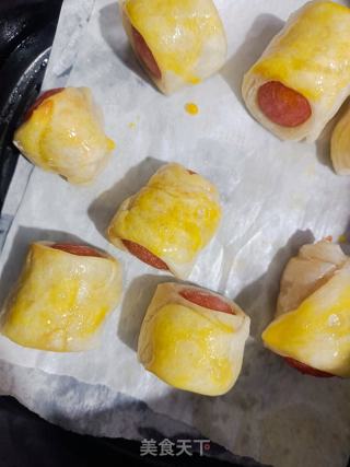 手抓饼香肠卷的做法步骤：4