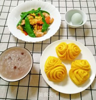 南瓜花卷（不加一滴水）的做法步骤：16