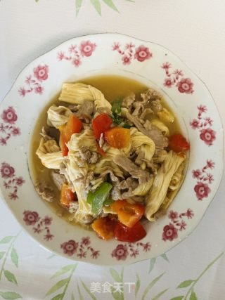 腐竹炒肉片的做法步骤：12