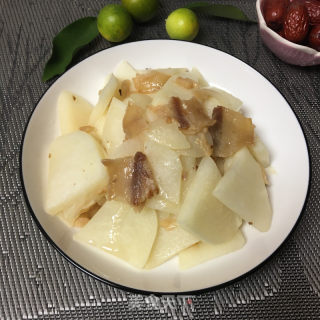 油渣炒凉薯的做法步骤：6