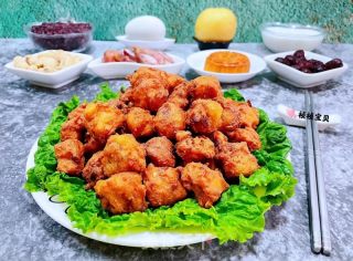 香酥豆腐猪肉丸的做法步骤：17