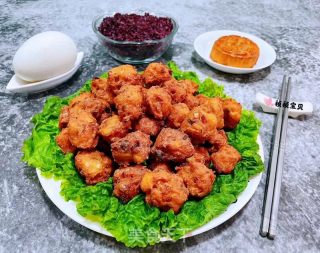 香酥豆腐猪肉丸的做法步骤：13