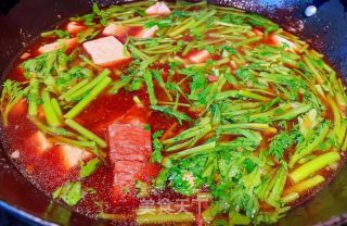 #热汤面#豆腐茼蒿牛肉面的做法步骤：12