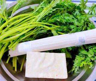 #热汤面#豆腐茼蒿牛肉面的做法步骤：6
