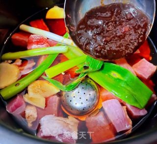 #热汤面#豆腐茼蒿牛肉面的做法步骤：3