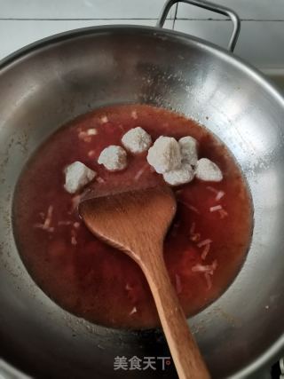 番茄鱼丸焖面的做法步骤：4