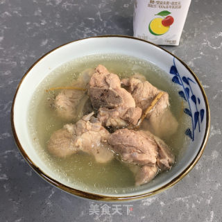 五指毛桃煲排骨的做法步骤：6