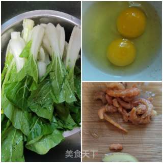 小白菜鸡蛋汤的做法步骤：1