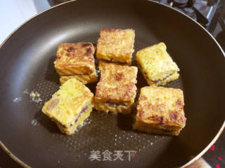 山药紫薯西多士的做法步骤：9