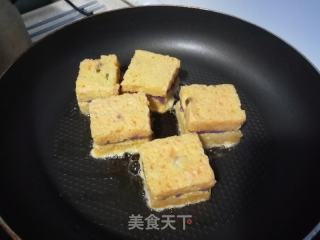 山药紫薯西多士的做法步骤：8
