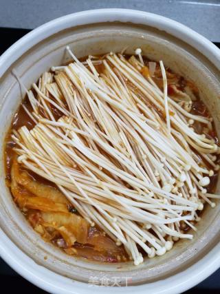 辣白菜豆腐煲的做法步骤：13