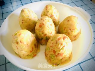 青菜玉米面窝窝头的做法步骤：11