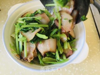 香芹炒腊肉的做法步骤：8