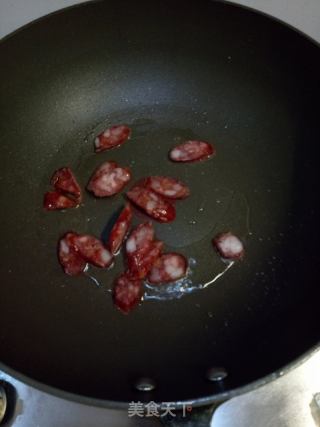 腊肠炒白菜的做法步骤：2