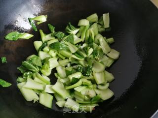 山药青菜炒黑木耳的做法步骤：4