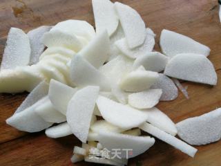 山药青菜炒黑木耳的做法步骤：3