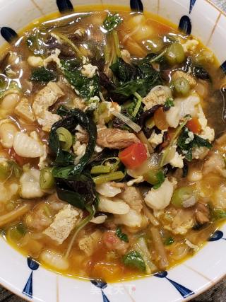 陕西家常美食～烩麻食的做法步骤：22