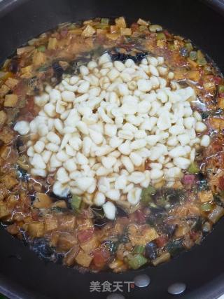陕西家常美食～烩麻食的做法步骤：18