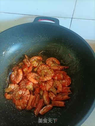 炒九节虾的做法步骤：8