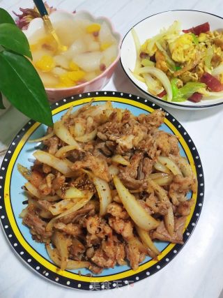 烧烤料炒羊肉的做法步骤：7
