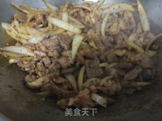 烧烤料炒羊肉的做法步骤：5