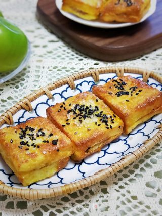 花生酱西多士的做法步骤：9