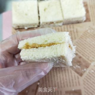 花生酱西多士的做法步骤：5