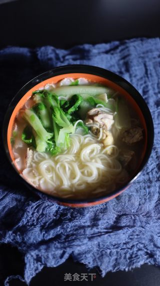 鸡肉青菜面的做法步骤：5
