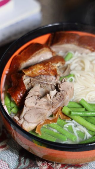 熟鸭肉豆角煮面条的做法步骤：5