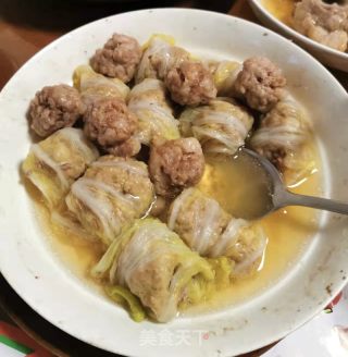 蒸白菜肉卷的做法步骤：8