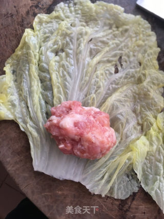 蒸白菜肉卷的做法步骤：5