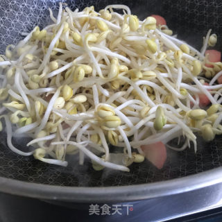 豆腐豆芽炒粉条的做法步骤：6
